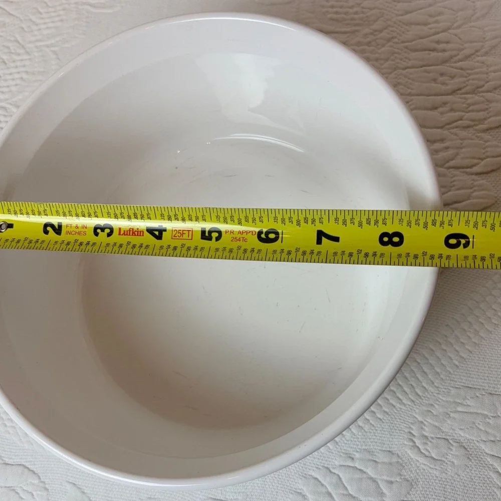 CorningWare French White F-1-B 2.5 Liter Round Casserole Dish Made in USA